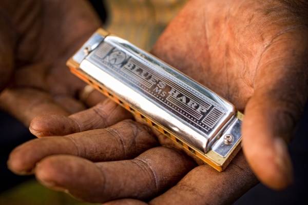 Photograph Jimmy Williams Harmonica on One Eyeland